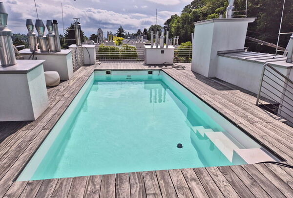Poolumrandung Accoya Grey