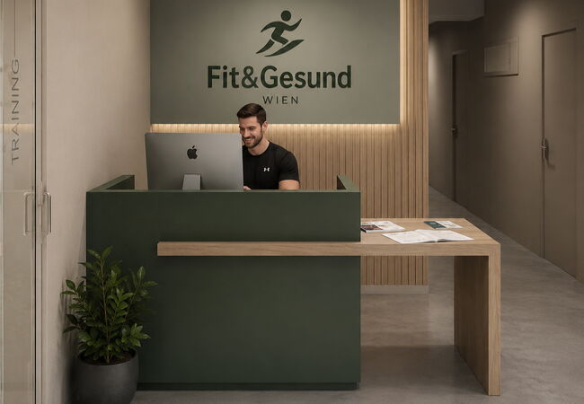 Fitnessstudio-Eingang-Konzept