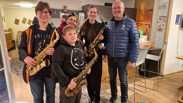 Saxophon-Streetband der Beethoven Musikschule Mödling