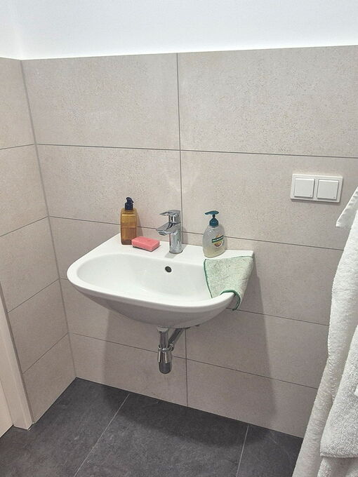 Badezimmer-vorher-Waschbecken