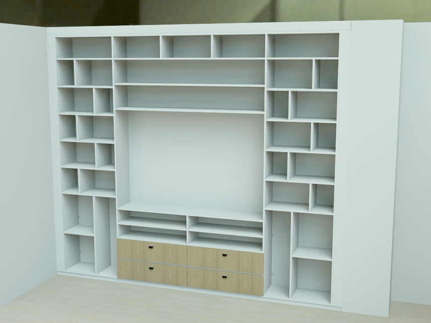 TV-Verbau 3D-Planung