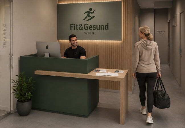 Fitnessstudio-Empfang-Konzept